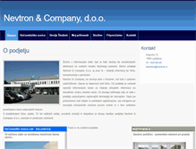 Tablet Screenshot of nevtron.si